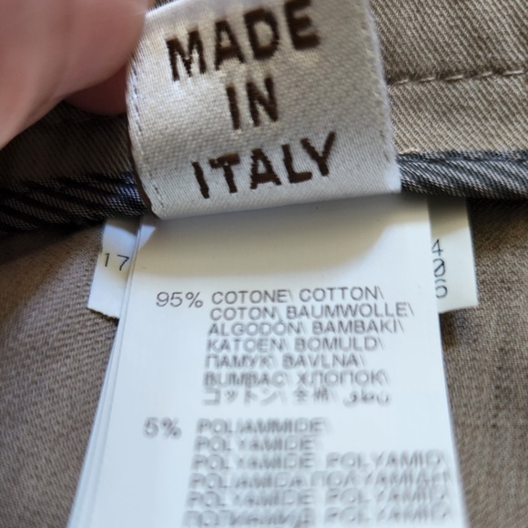 Brunello Cuccinelli wide leg beige high waist criss cross waist pants Sz 6 - Picture 11 of 11